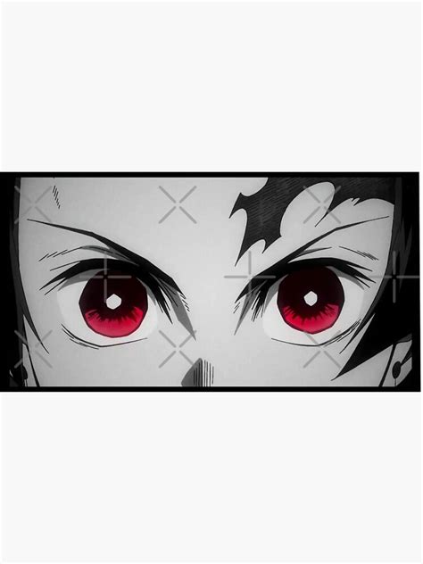 "Tanjiro Kamado - tanjiro eyes - demon slayer " Sticker for Sale by ...