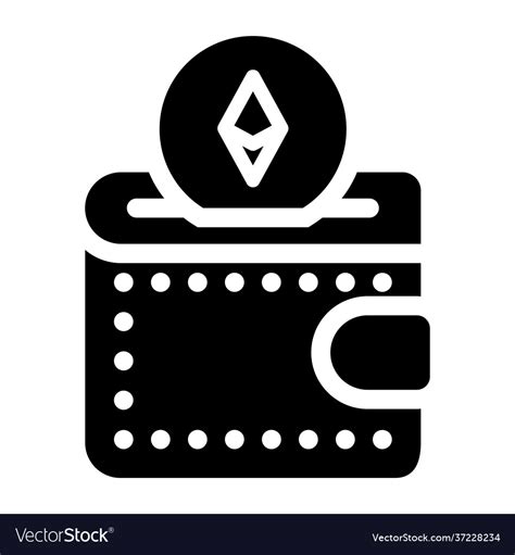 Ethereum wallet Royalty Free Vector Image - VectorStock