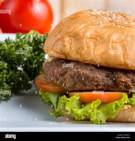 Unhealthy Burger Meal Meaning Quarter Pounder And Sandwich Stock Photo - Alamy