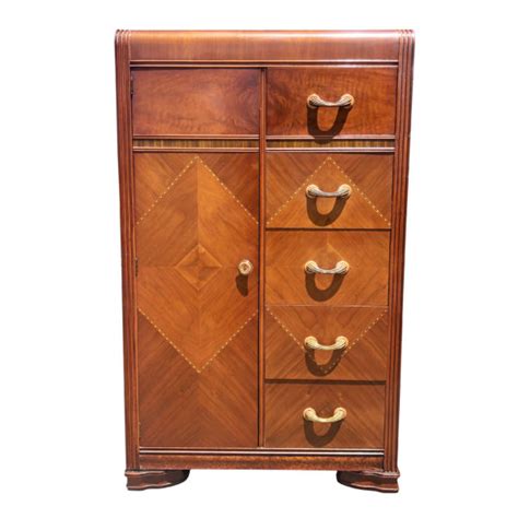 Antique Art Deco Waterfall Chifferobe Dresser - Scranton Antiques