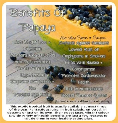 Benefits of Papaya (Pawpaw) | Vegetables health benefits, Health and ...