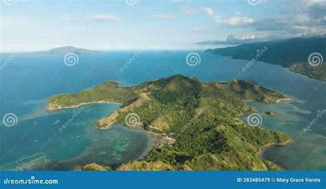 Sleeping Dinosaur Island in Mati, Davao Oriental. Philippines. Stock ...