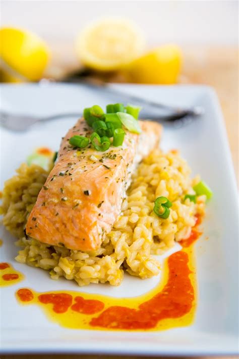 Slow Baked Salmon with Lemon Risotto & Chili OIl | Recipe | Cooking salmon, Risotto recipes ...