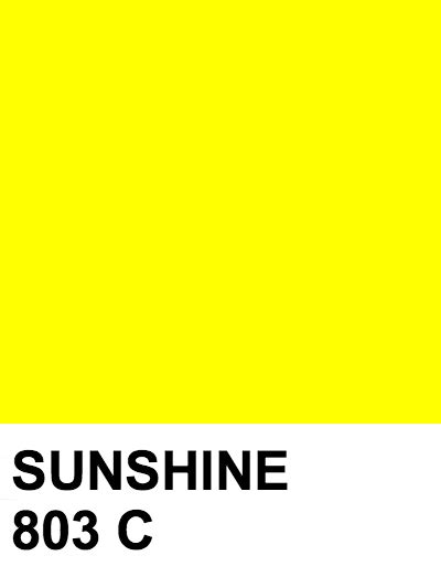 SUNSHINE : #fcff00 803 C | Yellow pantone, Pantone colour palettes, Pantone