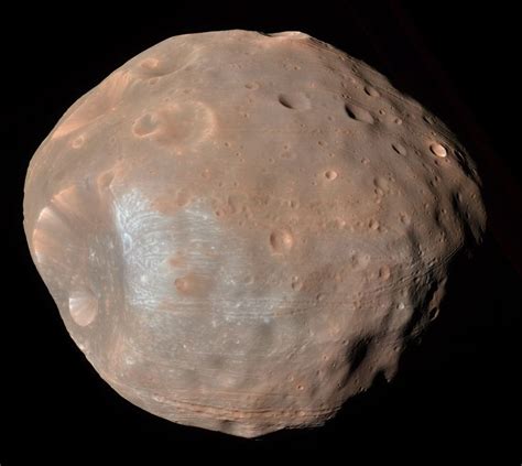 Enhanced color image of Mars Moon Phobos taken by MRO Astronomy Article ...