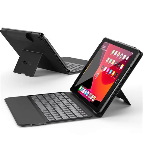 Ipad 7th Generation Case, Muilti-Angle Bluetooth Keyboard