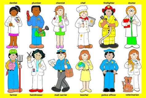 community worker community helpers printables - Clip Art Library