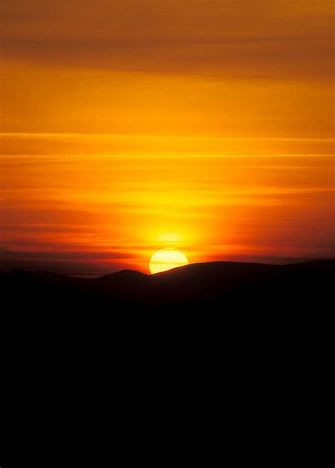 Sunset Over Mountains Photograph by BONB Creative - Fine Art America