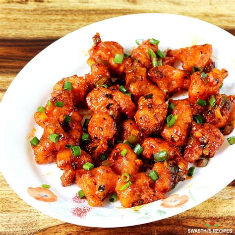 Gobi Manchurian | Cauliflower Manchurian - Swasthi's Recipes