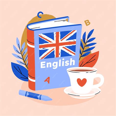 Free Vector | Hand drawn english book illustration