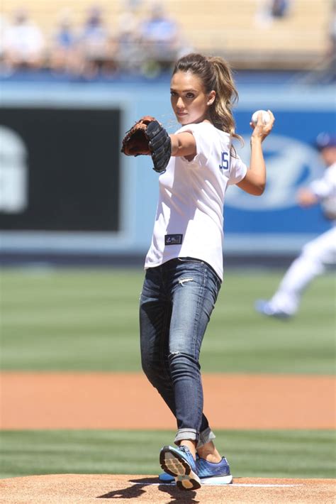 Stars Throwing the First Pitch at Baseball Games | POPSUGAR Celebrity