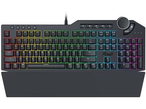 Open Box: Rosewill Mechanical Gaming Keyboard, 15 RGB Backlit Modes, 2-Port USB Passthrough ...