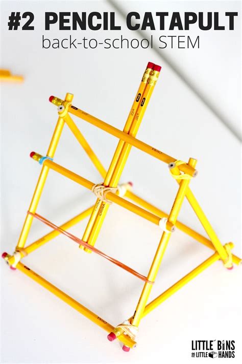 Pencil Catapult STEM Activity for Back To School