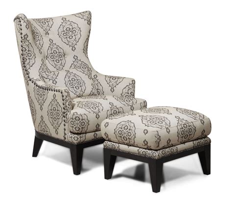 Charleston Light Gray Marquis Accent Chair & Ottoman from Simon Li (H055-2A-16-4T1A-67 ...