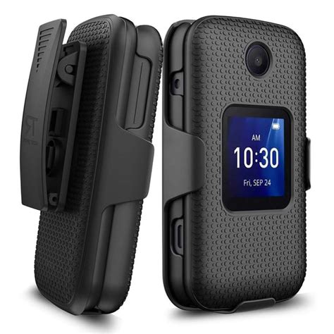 TCL Flip / TCL Flip Pro / Alcatel Go Flip 4 Shell Holster Combo Case - Rome Tech Cases