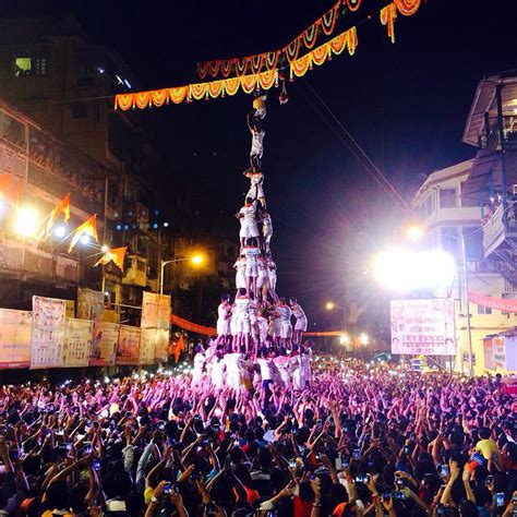 Govinda or Dahi handi Festival all over India : r/pics