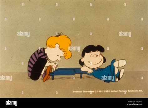 PEANUTS, Schroeder, playing piano, with Lucy van Pelt, 1951 Stock Photo ...