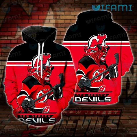 NJ Devils Hoodie 3D Mascot Logo New Jersey Devils Gift - Personalized ...