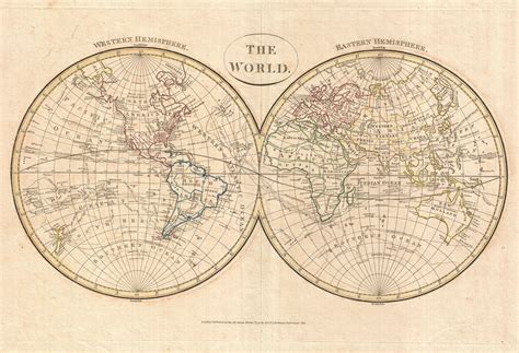 File:1799 Cruttwell Map of the World in Hemispheres - Geographicus - WorldHemisphere-cruttwell ...