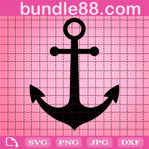 Anchor Svg, File For Cricut SVG PNG DXF EPS Designs Download June 2024