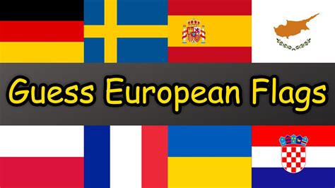 Can You Guess All European Flags? (Flag Quiz) - YouTube