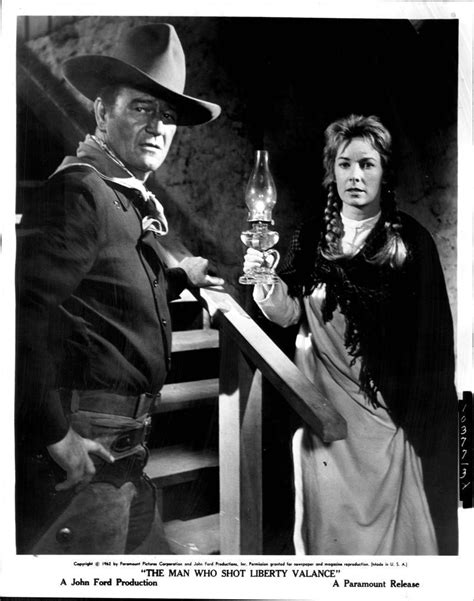 1962 John Wayne and Vera Miles - "The Man Who Shot Liberty Valance" Press Photo | John wayne ...