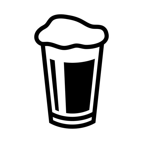 Beer Pint Glass Vector Icon 553771 Vector Art at Vecteezy