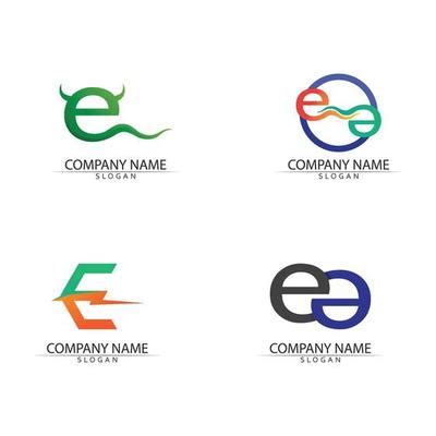 E Font Logo Vector Art, Icons, and Graphics for Free Download