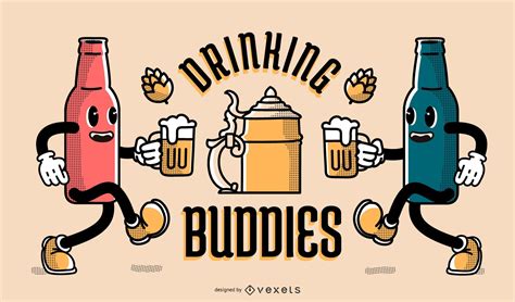 Drinking Buddies Banner Design | Drinking buddies, Oktoberfest, Beer theme