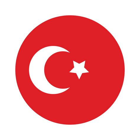 Turkey, asia, circle, country, flag, nation, national icon - Free download