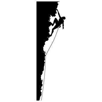 Climbing Mountain Silhouette at GetDrawings | Free download