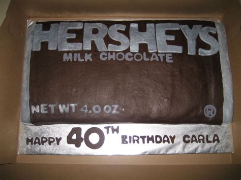 Giant Hersheys bar cake Hershey Bar Cakes, Happy 40th Birthday, Parties, Chocolate, Baking ...