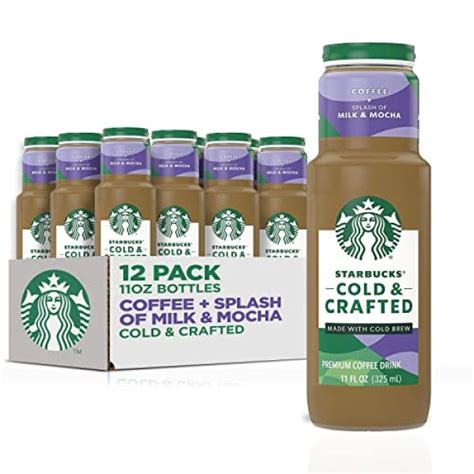 Starbucks Cold & Crafted Coffee, Splash of Milk + Mocha,