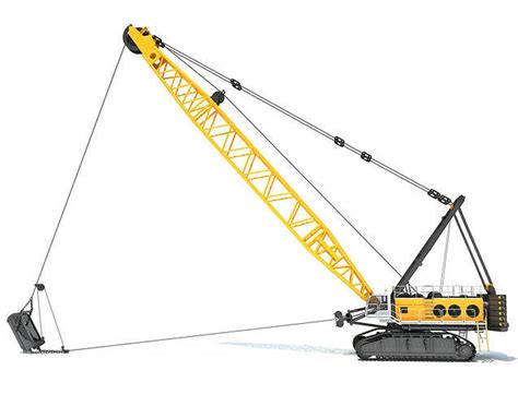 Mining Dragline Excavator 3D model | CGTrader