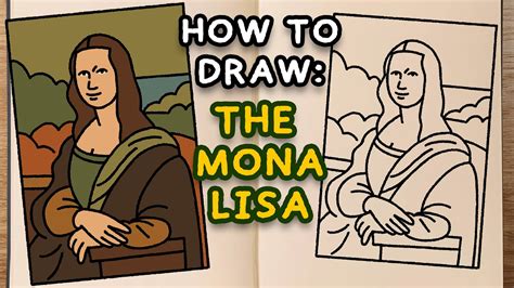 How To Draw: THE MONA LISA (step by step tutorial) - YouTube