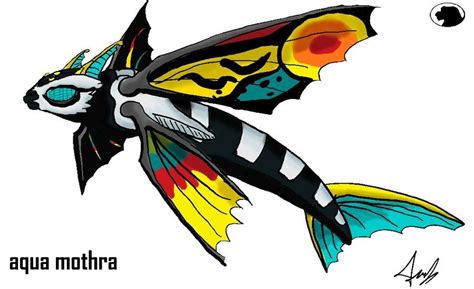 Aqua Form Mothra - Animated | Godzilla, Ancient animals, Animation