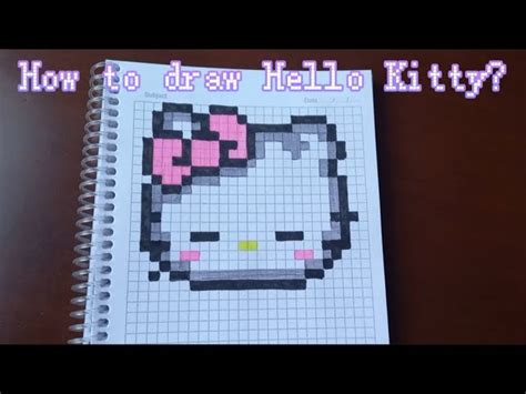 Create your own cute pixel art hello kitty masterpiece