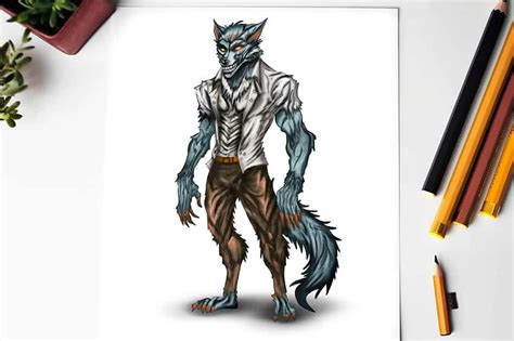 How to Draw a Werewolf - Create a Ferocious Werewolf Sketch