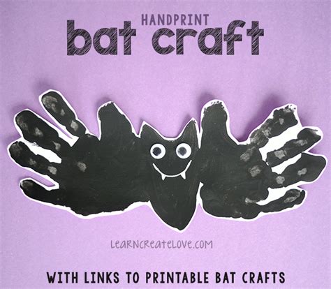 Handprint Bat Craft