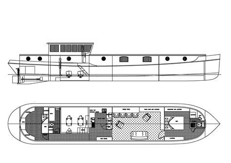 Dutch Barge floorplan | Boatlife - floorplans | Pinterest | Boating ...