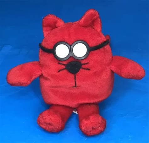 VINTAGE DILBERT CATBERT Red Cat 6" Bean Bag Plush Stuffed Animal Gund $11.99 - PicClick