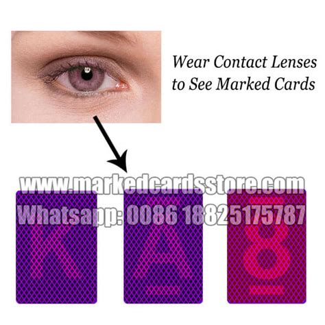 Latest Marked Cards Contact Lenses for Poker Cheating