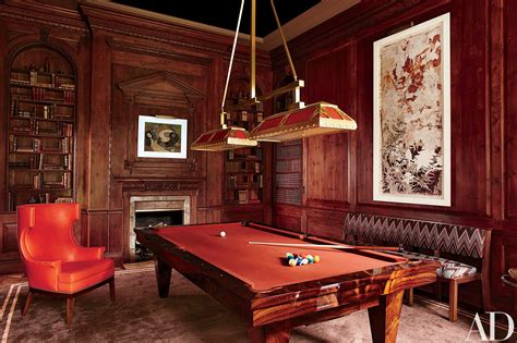 Steven Gambrel Revitalizes a Georgian-Style Mansion in Old Westbury, New York | Billiard room ...