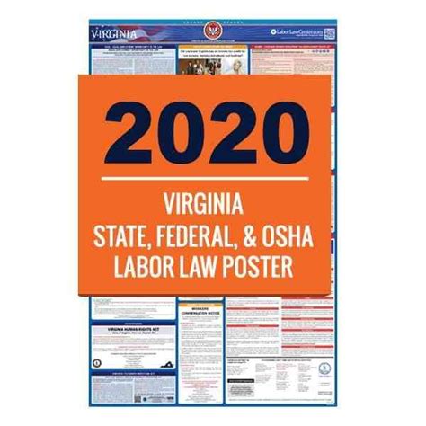 2023 Virginia Labor Law Poster | State, Federal, OSHA in One Single Laminated Poster