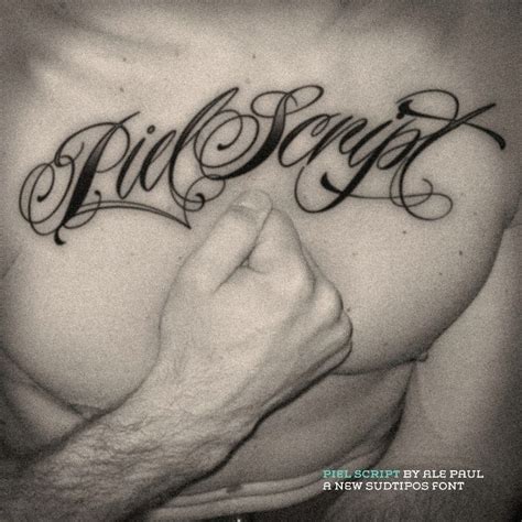 #tattoo #chest #script | chest pieces/Script lettering | Pinterest | Scripts and Tattoos and ...