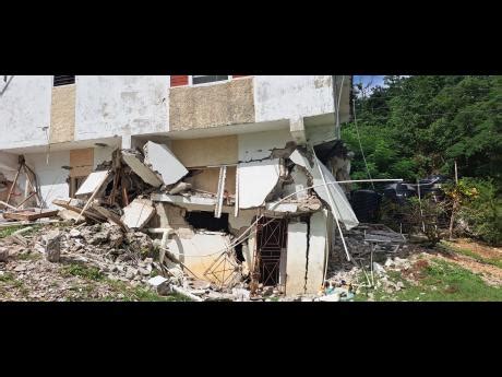 Three-storey house collapses in Portland from impact of 5.6 earthquake | News | Jamaica Gleaner