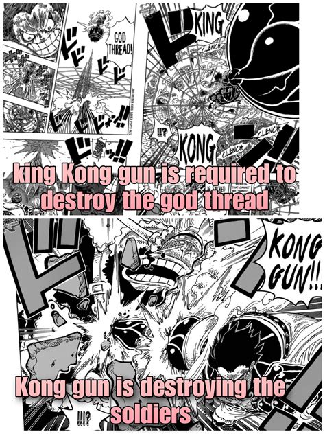 the real question is, why didn't luffy use kong gun against god thread ? : r/OnePiecePowerScaling