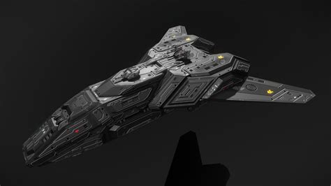 Sci Fi Frigate Concept Art