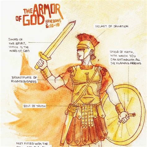 Armor of God - Ephesians 6:11-17 | Scripture Art Print