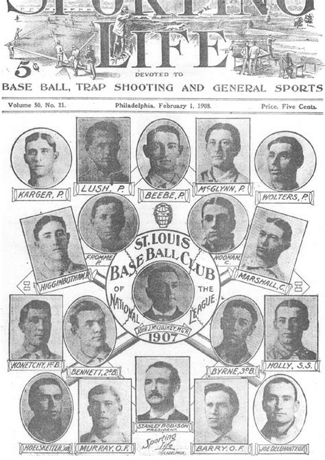 TheDeadballEra.com :: 1907 St. LOUIS CARDINALS TEAM PHOTO